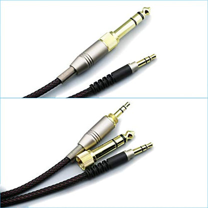 NewFantasia Replacement Audio Upgrade Cable Compatible with Audio-Technica ATH-M50xBT, ATH-AR3BTBK, ATH-SR50BT, ATH-ANC9, ATH-ANC7B, ATH-SR5BTBK, ATH-S700BT Headphones 1.2meters/4ft - size: 3.9 ft