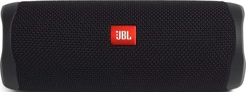 JBL FLIP 5, Waterproof Portable Bluetooth Speaker, Black, Small | Sounds better than ever, Bring the party anywhere, Make a splash with IPX7 waterproof design, A rainbow of colours - color: Black
