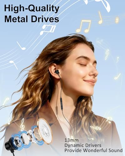 Wired Earphones for iPhone Headphones with Lightning Connector, in-Ear Buds