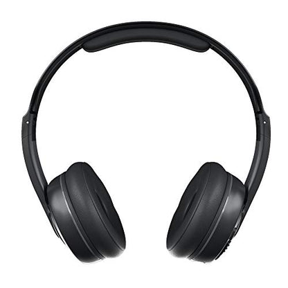 Skullcandy Cassette Wireless On-Ear Bluetooth Headphones - Black | 22 Hours Battery, Foldable Lightweight Design, Backup 3.5mm AUX Cable Included for Wired Connection, Microphone