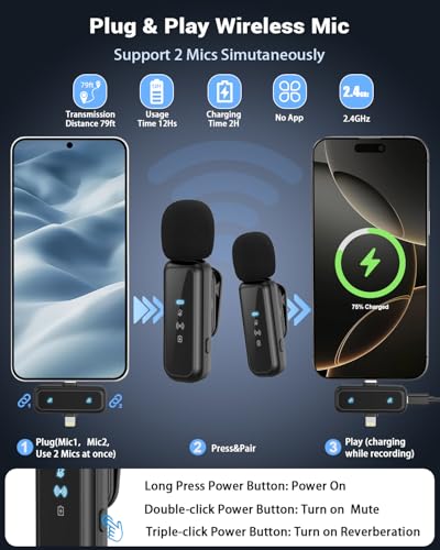 Vlogging Kit for iPhone/Android, 10'' Selfie Ring Light with 57'' Stand - size: 57" Tripod with 10" Ring Light