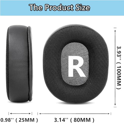 Ear Force Stealth 700 Cooling Gel Earpads Replacement Compatible with Turtle Beach Ear Force Stealth 700, 450, 420X, 600, 500P, PX3,PX5,X12,Ear Force XO Seven Gaming Headset Ear Pads Cushions Black
