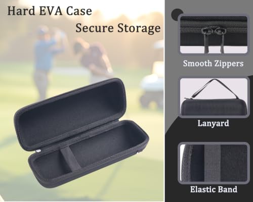 Hard Protective Travel Case Compatible with Bushnell Wingman View GPS Golf Speaker,Golf Bluetooth Speaker Travel Case Storage Holder(Black)