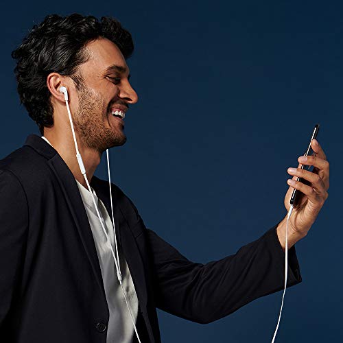 Belkin Wired Earbuds with Lightning Connector, Built-in Mic | In-ear headphones, tangle-free cable, inline remote, volume and track controls, water resistant, iPhone, iPad - color: White, size: One Size, style: LTG
