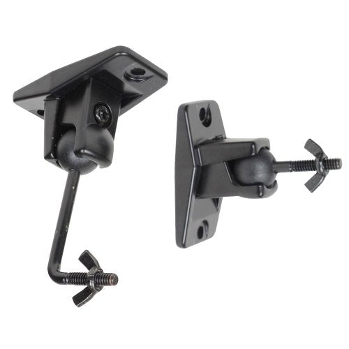 VideoSecu 5 Black Universal Satellite and Audio Speaker Mount Bracket for Wall or Ceiling MS40B5 WM6