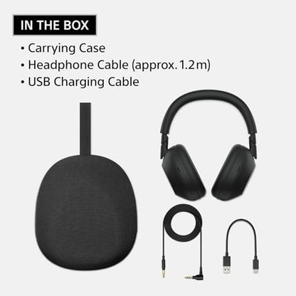 Sony WH-1000XM6 Best Wireless Noise Canceling Headphones, Platinum Silver Bundle with Deco Gear Pro Audio Headphone Stand in Matte Black/Red - color: Argent