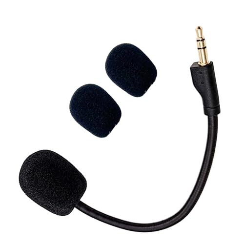 Replacement Game Mic Compatible with Logitech G PRO X2, G PRO X Wireless and G Pro Wired Gaming Headsets, Detachable Noise Cancelling Crystal-Clear Game Microphone with 2Pcs Foam Cover