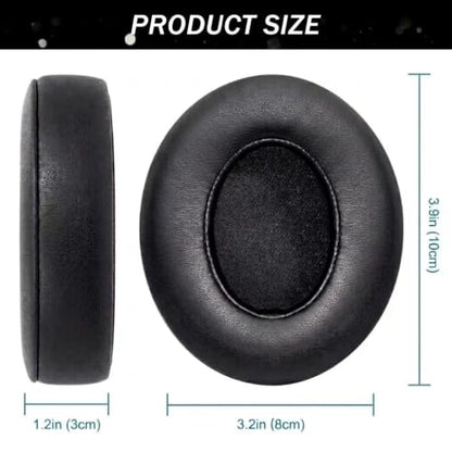 GEVO Earpads Replacement for Beats Studio 2/Studio 3 Wired & Wireless Headphones, Ear Pads Cushion for Beats Studio 2/Studio 3 with High-Density Noise Isolation Memory Foam (Black) - color: Black