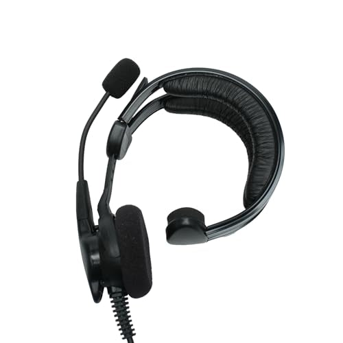 Overhead Headset VOX PTT Boom Mic for Midland GXT LXT AVPH Radio | gxt1000vp4 avph10 gxt1000 mxt575 lxt600vp3 gxt1000g avph3 mxt500 gtx 1050 lxt630vp3