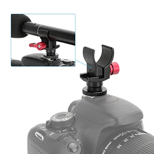 CAMVATE Shotgun Microphone Holder with Shoe Mount Adapter - 3138
