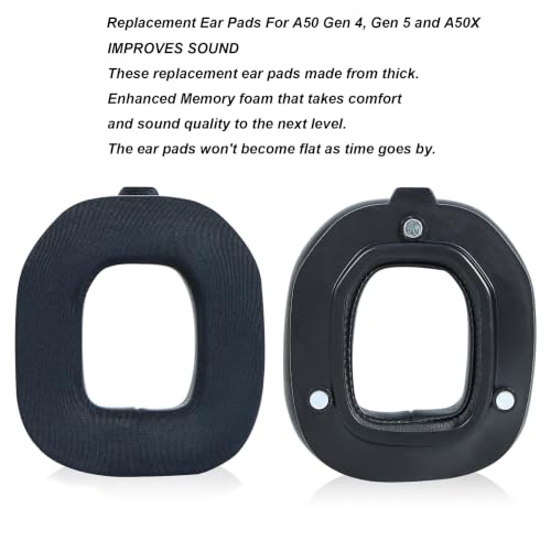 Replacement Ear Pads for Astro A50 Gen 4, Gen 5 and A50X Headphone, Cooling Gel EarPads Fabric Cushions with Noise Isolation Foam (A50 TR Earpad) - size: A50 TR Earpad