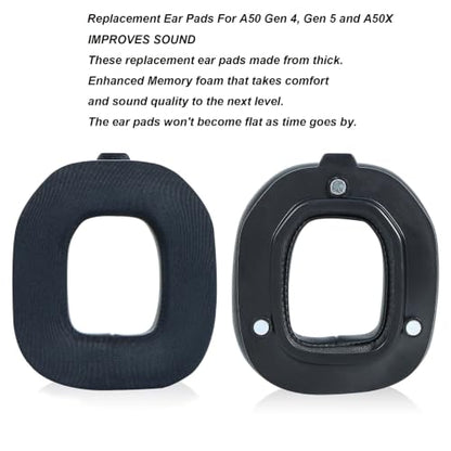 Replacement Ear Pads for Astro A50 Gen 4, Gen 5 and A50X Headphone, Cooling Gel EarPads Fabric Cushions with Noise Isolation Foam (A50 TR Earpad) - size: A50 TR Earpad