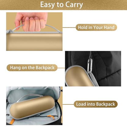 Aenllosi Hard Case for Beats Pill - Speaker Champagne Gold | EVA case construction, Water-resistant design, Dust-resistant design, Case only - color: Gold