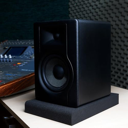 Studio Monitor Isolation Pads for 5 Inch Monitors, Pair of Two High Density Acoustic Foam which Fits Most Speaker Stands | SMPad 5 - size: for 5'' Speakers