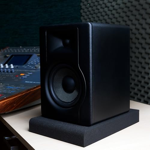 Sound Addicted - Studio Monitor Isolation Pads for 5 Inch Monitors, Pair of Two High Density Acoustic Foam which Fits Most Speaker Stands | SMPad 5 - size: for 5'' Speakers
