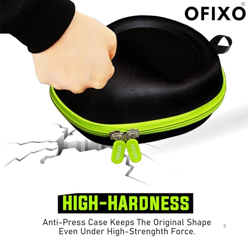 Hard Shell Case for Over The Ear Headphones with Full Protection Compatible with All Branded and Non-Branded Headphone Universal Hard EVA Shell Storage Bag with Zipper