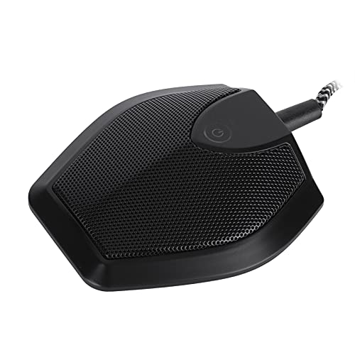 ciciglow USB Conference Microphone,USB Mic with Mute Function,Touch DualCapacitor Recording Receiver,Plug & Play,Multiple Pickup Patterns for Video Teaching Conference Room Game Webcast