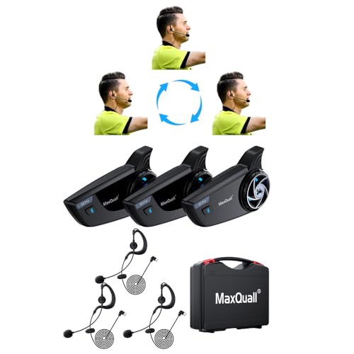 2~8 Person Referee Headset Communication System Sets S8 Pro Football Microphone Wireless Soccer Headsets (3S8 Pro(Model 1 Overhook Earphone)) - color: 3S8 Pro(Model 1 Overhook Earphone)