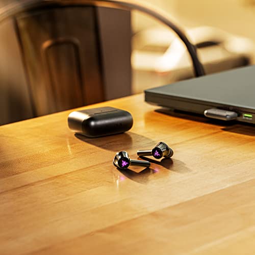 NEW Razer Hammerhead Pro HyperSpeed Wireless Gaming Earbuds for PC, PlayStation, Switch, Mobile: Adjustable ANC - Fast Wireless Charging Case - 30 Hr Battery - Bluetooth 5.3 - Chroma RGB - Black
