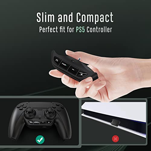 Uberwith Bluetooth Adapter for PS 5 Accessories BT 5.0 Wireless Audio Transmitter for PS 5 Controller with Low Latency for AirPods All Bluetooth Headphone Speakers Earbuds