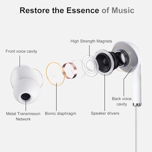 USB C Headphones with Microphone for iPhone 17 16 15 Pro Max,3 Pack | Type-C Wired Earbuds with Volume Control,Nosie Cancelling,Earphone for Galaxy S26 S25 S24, Pixel 10a 9
