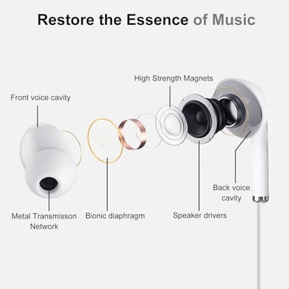 USB C Headphones with Microphone for iPhone 17 16 15 Pro Max,3 Pack | Type-C Wired Earbuds with Volume Control,Nosie Cancelling,Earphone for Galaxy S26 S25 S24, Pixel 10a 9