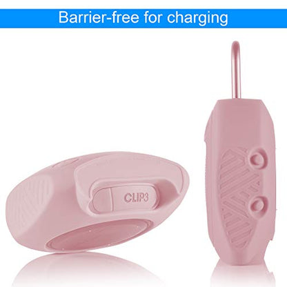 Protective Silicone Stand Up Case for JBL Clip 3 Waterproof Portable Speaker (Pink) - color: Pink