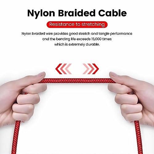 MOSWAG 10FT 3.5mm Male to Female Extension Cable with Microphone Stereo - color: Red, size: 10 ft