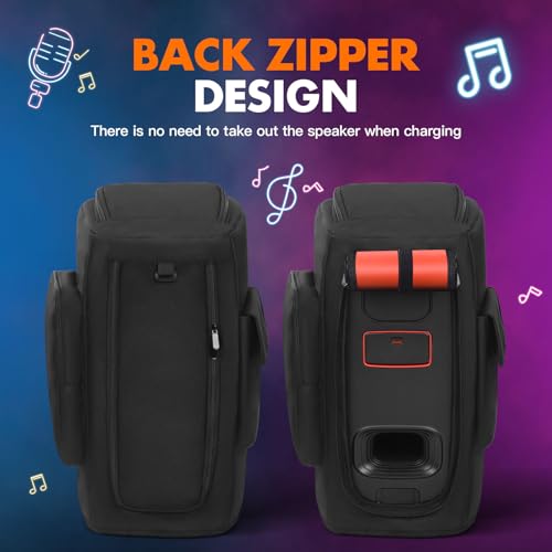 Dust Cover Case Compatible with JBL PartyBox 110/PartyBox 120, Speaker Jacket Protective Sleeve with Side Storage Pockets