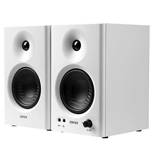 Edifier MR4 Studio Monitor Speakers, 4 inch Active Near-Field - color: White