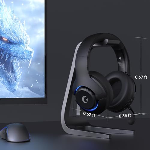 syndesmos Wireless PS5 Headset, 2.4GHz Gaming Headset for PS5, PC, Switch, Bluetooth 5.3 Headphones with Noise Canceling Mic, 7.1 Surround Sound, Low-Latency, 45H Battery, Black - color: Black