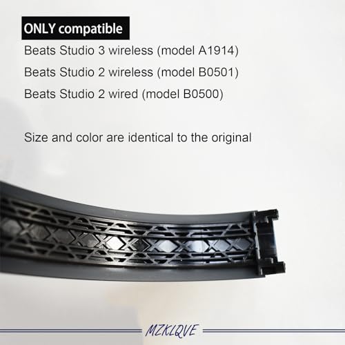 Studio 3 Headband - Replacement Parts for Beats Studio3, Studio 2 Wired/Wireless Headphones (Black Gold) - color: Black Gold