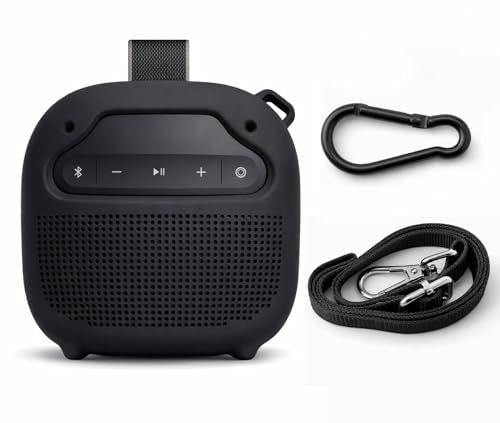 Silicone Cover for Bose New SoundLink Micro Portable Bluetooth Speaker (2nd Gen) (Black) - color: Black