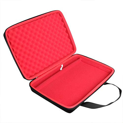 Hermitshell Hard Travel Case for Professional MPK Mini MK3 25 Key USB MIDI Keyboard Controller (Black+Red) - color: Black+Red