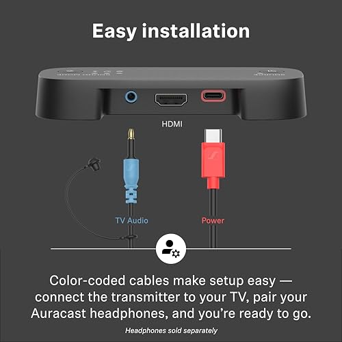 Sennheiser BTA1 TV Transmitter for Bluetooth Auracast Wireless Headphone - style: Transmitter Only