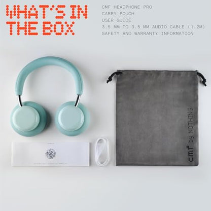 CMF BY Nothing Headphone Pro Active Noise Canceling Wireless Headphones Bluetooth 5.4 Over The Ear Headset, 50H ANC Playtime, Bass&Treble Slider, Custom EQ&Spatial Audio, Hi-Res LDAC, Dark Grey - color: Dark Grey