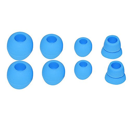 8pcs Blue Replacement Earbuds Silicone Eartips Ear Buds Compatible with Powerbeats2 Powerbeats 3 Wireless Beats by Dr Dre Headphones by Alitutumao - color: Blue