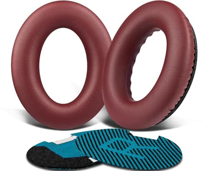 SoloWIT Earpads for Bose Headphones - Burgundy - color: Burgundy