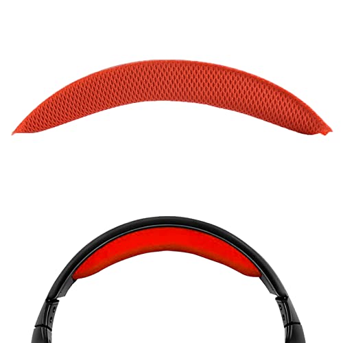 Geekria Mesh Fabric Headband Pad Compatible with Logitech G430, G930, F450 Headphones, Replacement Band Repair Part (Red). - color: Red