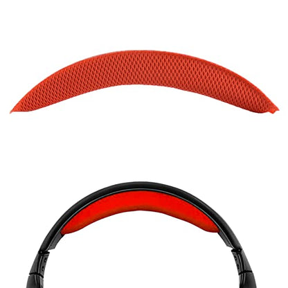 Geekria Mesh Fabric Headband Pad Compatible with Logitech G430, G930, F450 Headphones, Replacement Band Repair Part (Red). - color: Red