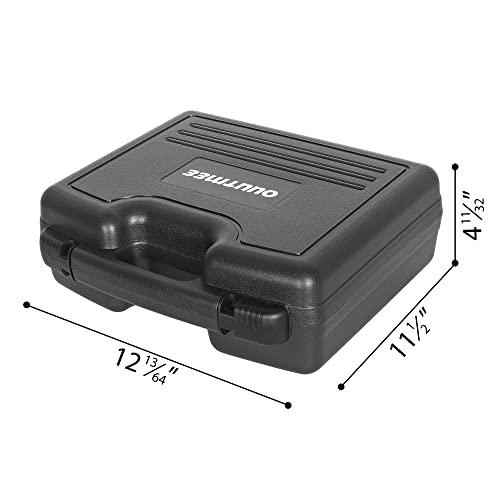 Portable Hard Case 12.2" x 9.85" x 3.77" with Customizable Diced Foam | Protects for Equipments, Electronics, Tools, Microphones, Recorder and More - size: 12"