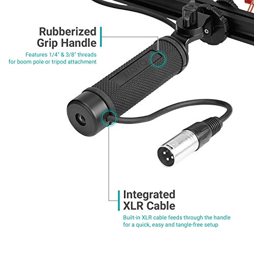 Movo X3-II XLR Shotgun Microphone & BWS1000 Wind Blimp Bundle – Professional Audio Kit for Film
