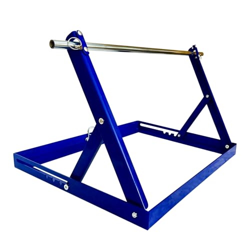 Cable Reel Drum Roller Holder Wire Dispenser Cable Rack Fold Spool Holder Dispenser FOLD CABLE DRUM JACK BLUE - color: Blue Cable Drum Jack
