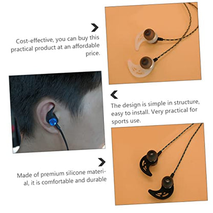 10pairs Silicone Earphone Clips Anti-Lost Ear Hooks for Sports Headphones Lightweight and Comfortable Ear Fins for Running Cycling and Fitness Activities