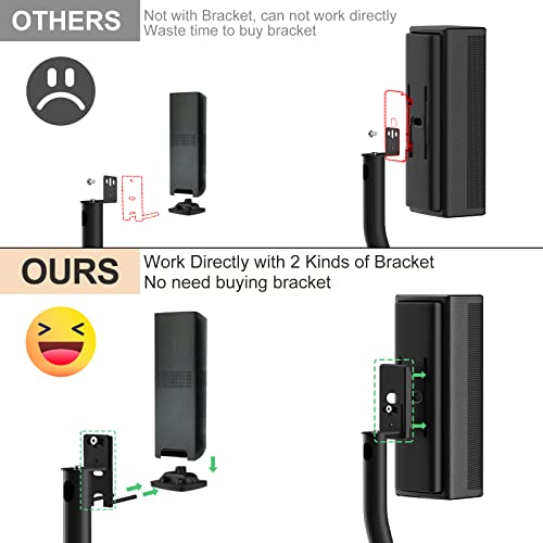 Height Adjustable UFS-20 Stand for Bose Speaker Stands, with Slideconnect Bracket, for Surround 700, OmniJewel Lifestyle 650, CineMate GS Series II, for Bose 700 Speaker Stands