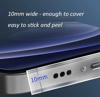 Cell Phone Cleaning Tools for iPhone Charging Port Dust Remover Tape, Phone Speaker Cleaner Accessory Kit Compatible with Camera, Airpod 4, iPad, Samsung, Pixel, Motorola etc -Transparent