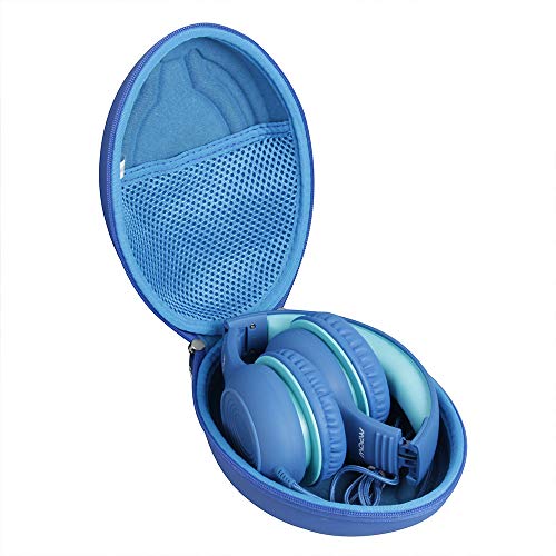 Hermitshell Hard Travel Case for MIDOLA Kids Headphones Bluetooth 5.4 Wireless Over-Ear Foldable Headset (Only Case) (Blue) - color: Blue
