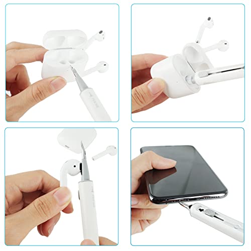 Airpod Cleaner Kit for Airpods Pro 1 2 3 | Portable ear wax cleaner with soft brush fits AirPods, earbuds and phone charging ports