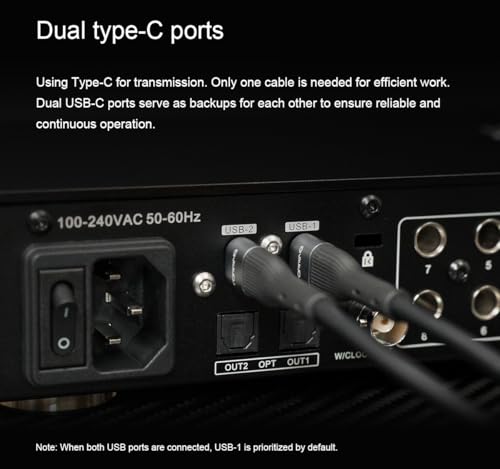 TOPPING E8x8 Pre Professional Audio Interface with 8 Ultra-Linear Mic Preamps, Dual Headphone Outputs & Zero-Latency Monitoring - High Dynamic Range & Precision Sound Control (E8X8 Pre-Black)