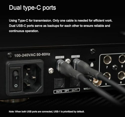 TOPPING E8x8 Pre Professional Audio Interface with 8 Ultra-Linear Mic Preamps, Dual Headphone Outputs & Zero-Latency Monitoring - High Dynamic Range & Precision Sound Control (E8X8 Pre-Black)